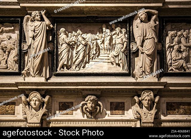 Detail of the interior of Milan Cathedral (Duomo di Milano) in Milan, Italy, Europe