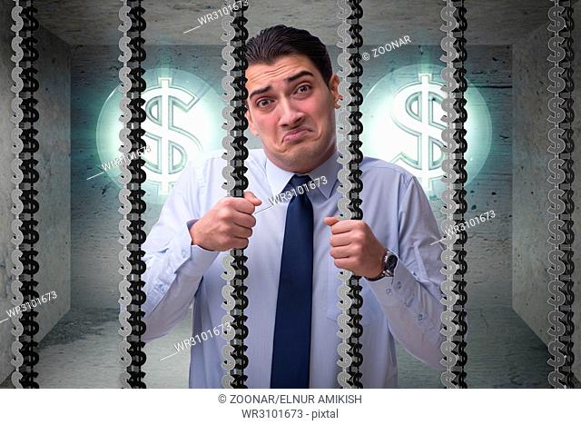 Man trapped in prison with dollars