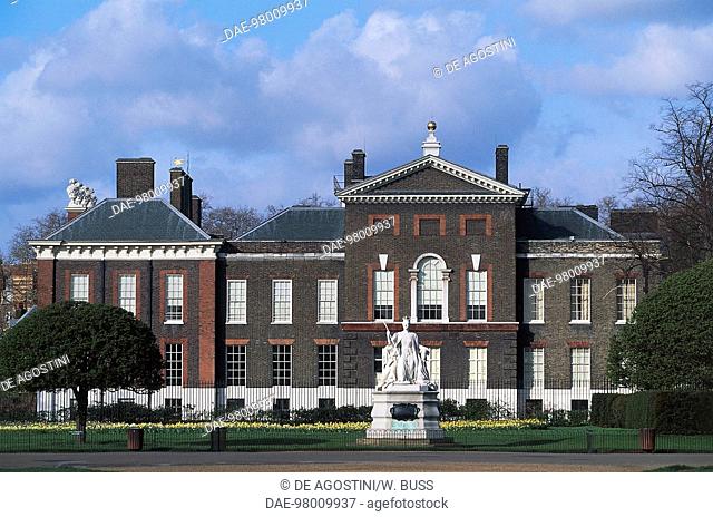 View of Kensington Palace from Kensington Gardens, London, England, United Kingdom
