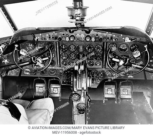 Bea Airspeed As-57 Ambassador Airliner Cockpit Instrument-Panel
