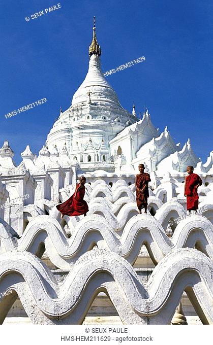 Myanmar Burma, Sagaing Division, Mingun City, Paya Hsinbyume Pagoda