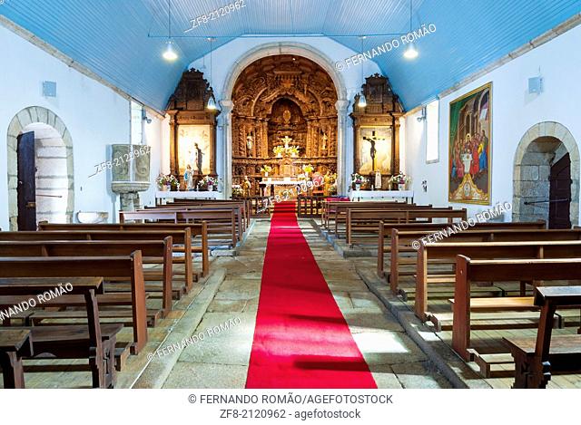 Old church's interior, at the historic village of Marialva, Portugal
