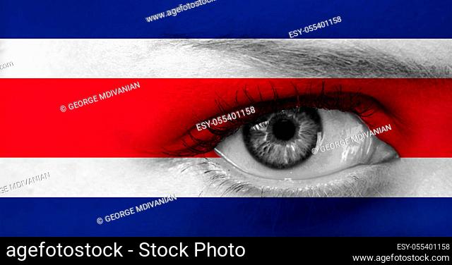 abstract eye with Canada flag