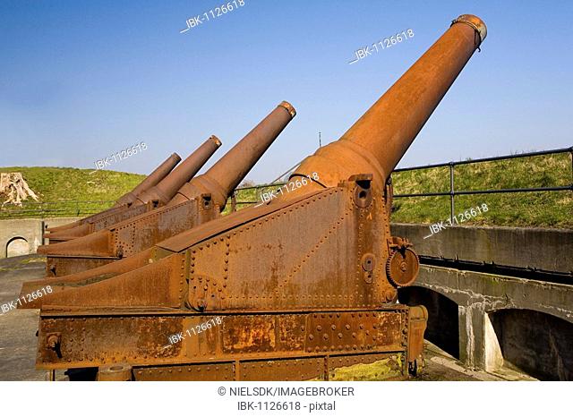 Cannons at Charlottenlund Fort, Copenhagen, Denmark