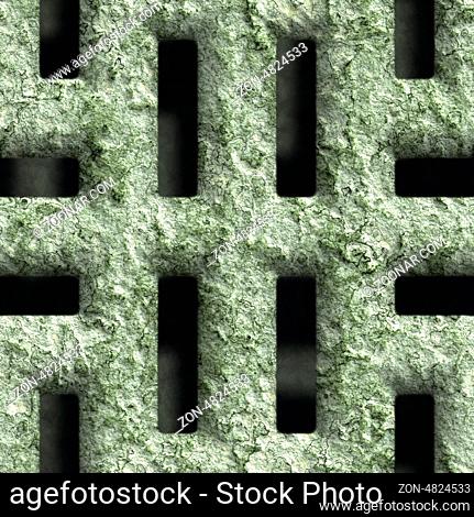 Corroded square vent - seamless background