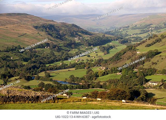 Looking up Swaledale in the Yorkshire DAles National Park. (Photo by: Wayne Hutchinson/Farm Images/UIG)