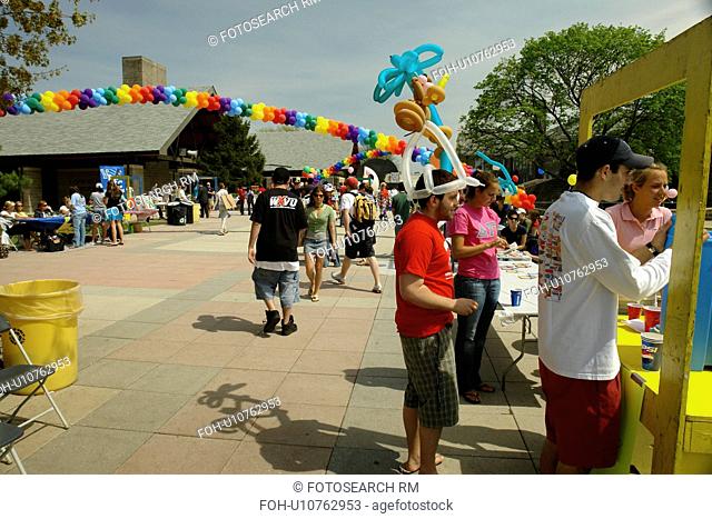Villanova, PA, Pennsylvania, Villanova University, Spring festival, graduation, campus, balloons, school event