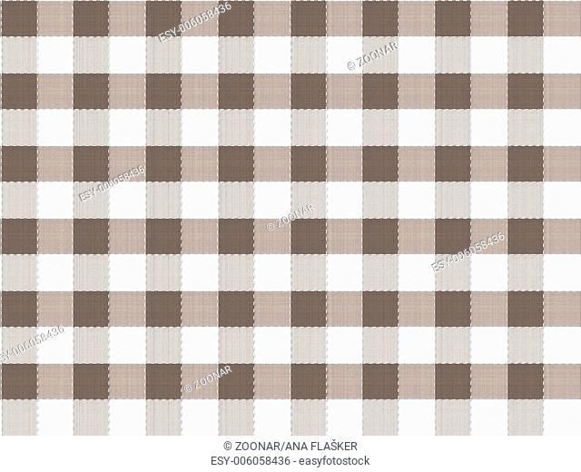 Brown table cloth seamless pattern