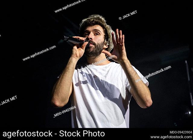 American singer and guitarist Jack Met of indie group AJR performs in concert at Alcatraz. Milan (Italy), October 17th, 2022