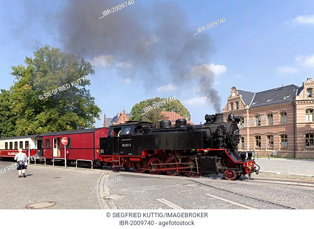 Molli, a narrow gauge railway, Bad Doberan, Mecklenburg-Western Pomerania, Germany, Europe
