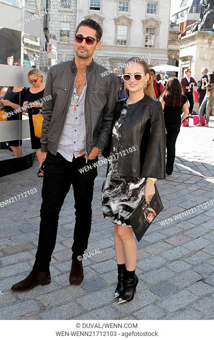 London Fashion Week Spring/Summer 2015 - Celebrity Sightings Featuring: Rosie Fortescue, Hugo Taylor Where: London, United Kingdom When: 12 Sep 2014 Credit:...