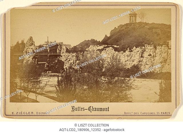 Buttes-Chaumont; E. Ziégler (French, active 1870s); about 1880; Albumen silver print