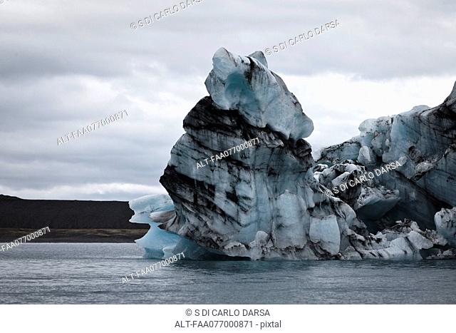 Iceberg in Jokulsarlon glacial lagoon, Iceland