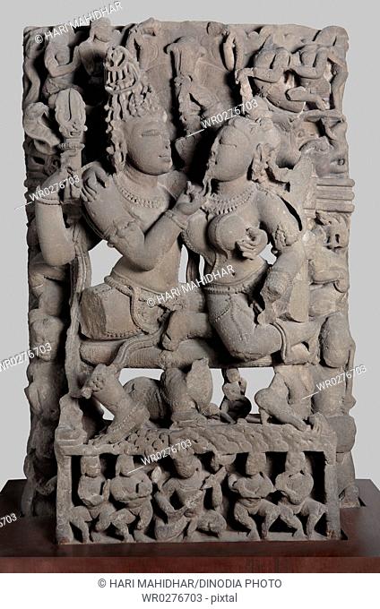 Uma Maheshwar -11th century AD Shaiv cult , Kalchurian period found at Jabalpur , Madhya Pradesh , India