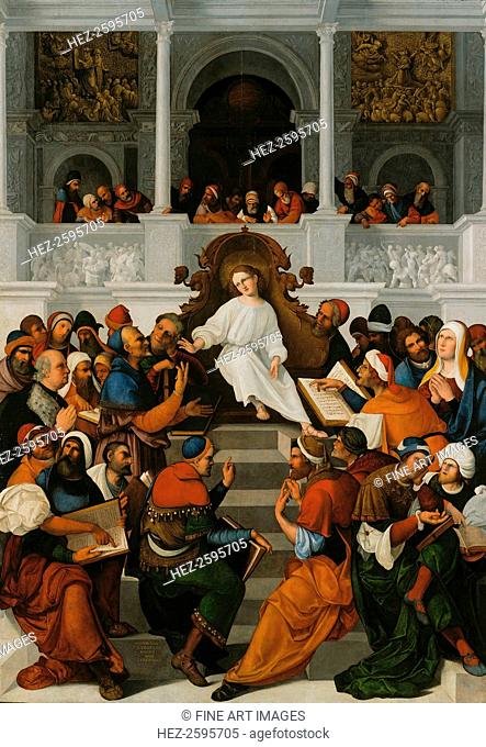 The Twelve-Year-Old Jesus Teaching in the Temple, 1524. Found in the collection of the Staatliche Museen, Berlin