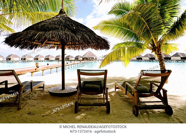 Indian Ocean, Maldives, Noonu Atoll, Kanuhura Resort