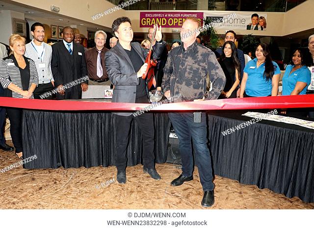 Donny Osmond launches his eponymous furniture line at Walker Furniture in Las Vegas Featuring: Donny Osmond Where: Las Vegas, Nevada