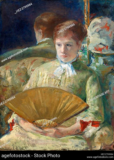 Woman with a Fan, c. 1878/1879. Creator: Mary Cassatt