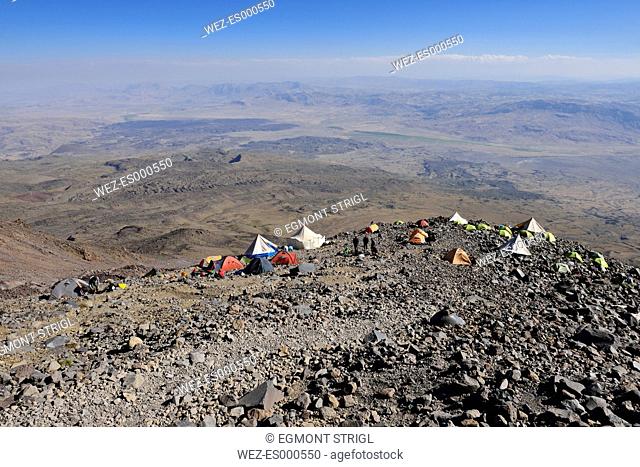 Turkey, Eastern Anatolia, Agri province, Mount Ararat National Park, altitude camp