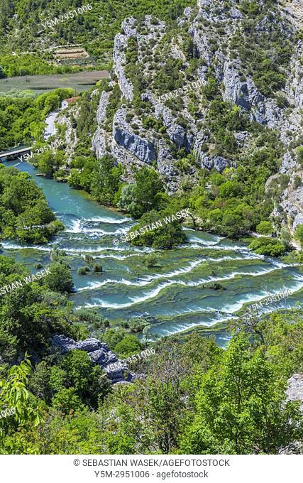 Roški Slap, Krka National Park, Bogatic, Sibensko-Kninska, Dalmatia, Croatia, Europe