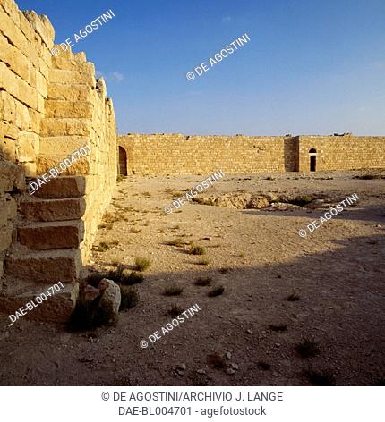 View of a military fortress (4th century AD), ruins of the ancient Nabataean city of Avdat on the Incense Route (Unesco World Heritage List, 2005), Negev Desert