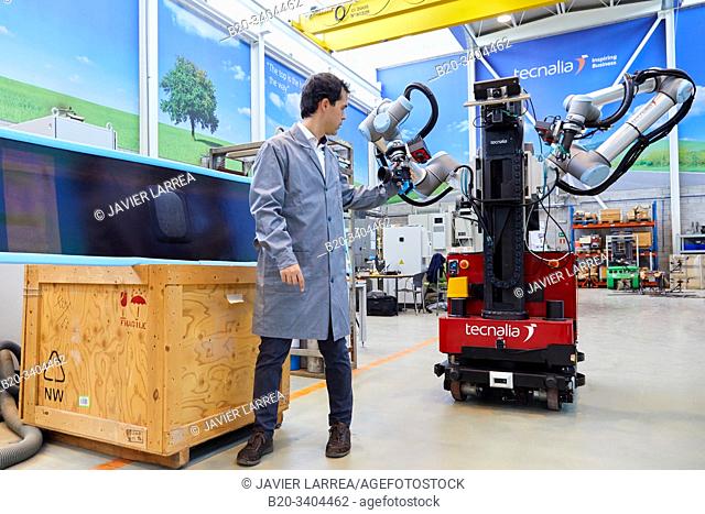 Use of flexible robotics in industrial manufacturing processes, Mobile robot, Advanced manufacturing Unit, Technology Centre, Tecnalia Research & Innovation