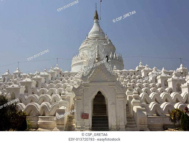 Hsinbyume Paya, the White Pagoda