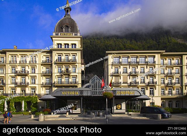 Switzerland, Berne, Interlaken, Victoria-Jungfrau, Grand Hotel,