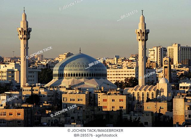 King Abdullah Mosque, in the Al-Abdali district, Amman, Jordan