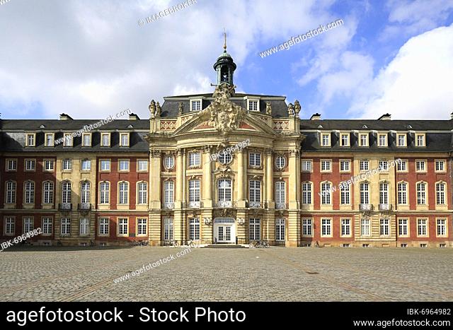 Prince-Bishop's Palace of Münster in the Baroque style, residence palace for Münster's penultimate Prince-Bishop Maximilian Friedrich von Königsegg-Rothenfels