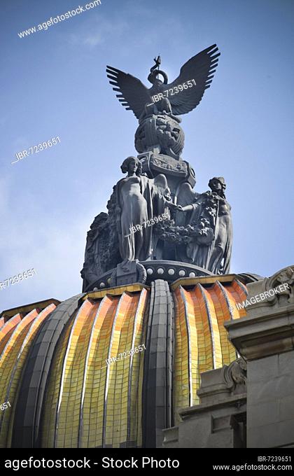 Roof, Palacio de Bellas Artes Palace of Culture, Mexico City, Mexico, Central America