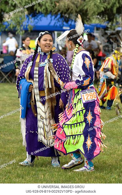 A Gathering Of North America'S Native People, Meeting To Dance, Sing, Socialize And Honor American Indian Culture At Taos Pueblo, New Mexico