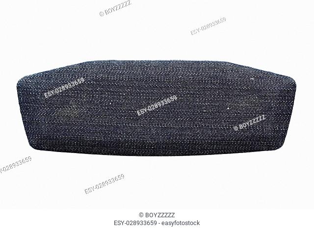 Glasses jean case isolated on whte background