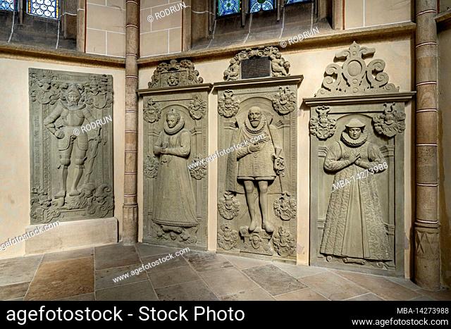 Tomb monuments in the choir of the collegiate church of St. Amandus in Bad Urach