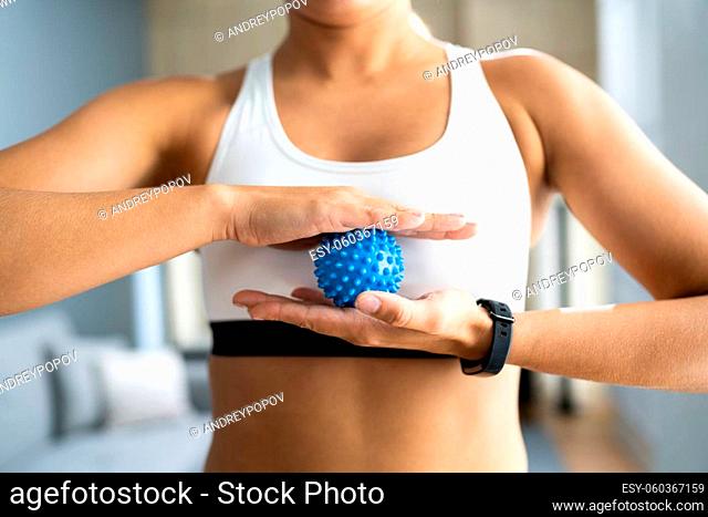 Trigger Point Spiky Massage Ball. Myofascial Release