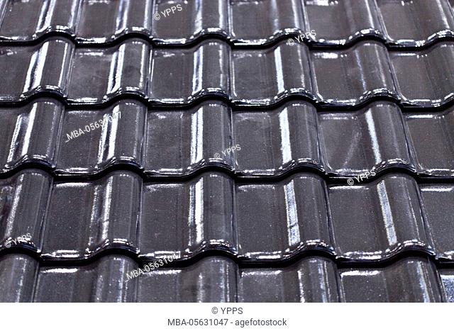 Black tiled roof