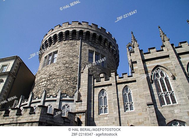 Round Tower from 1226 is the only remaining original part of Dublin Castle, the seat of English rule in Ireland