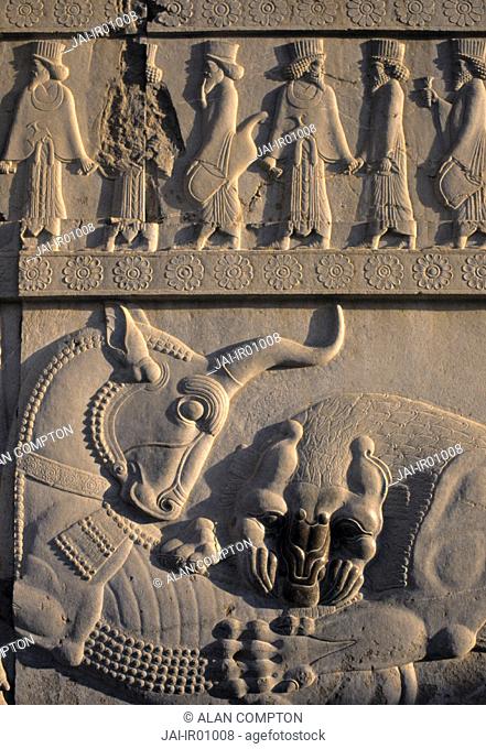 Bas-relief, Persepolis (Ancient capital of Persia), Iran