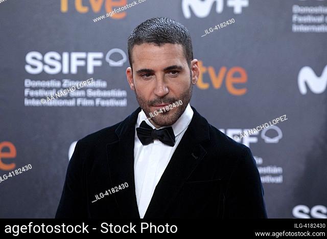Miguel Angel Silvestre asistió a Red Carpet La Mesias durante el 71o Festival Internacional de Cine de San Sebastián en el Palacio Kursaal el 30 de septiembre...