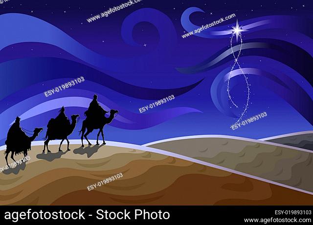 Three wise men and the star
