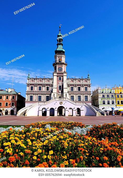 City Hall in Zamosc, Poland