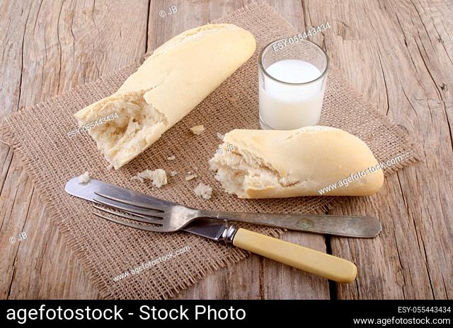 baguette, white bread, baguette roll