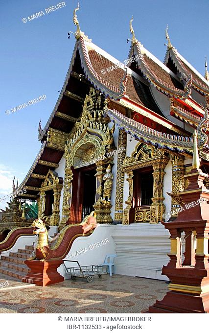 Morn Thean Temple, Viharn, temple site, Chiang Mai, Thailand, Asia