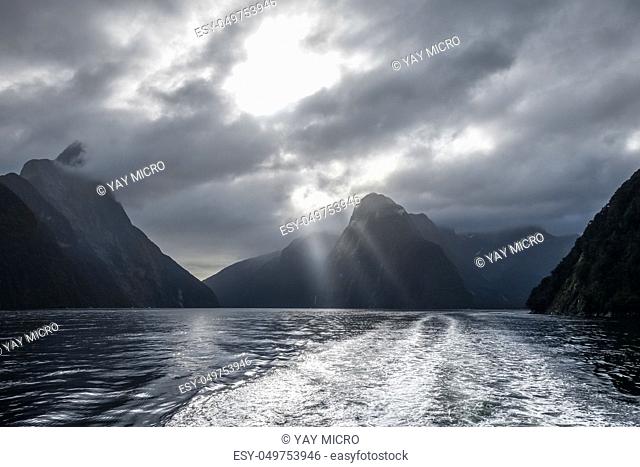 Milford Sound, fiordland national park in New Zealand