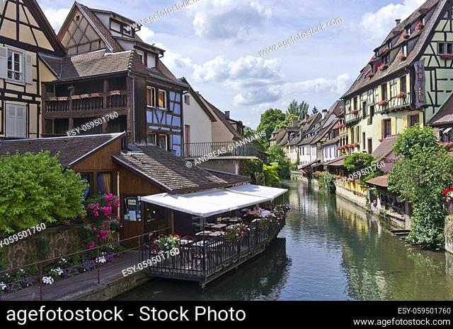 Colmar, Old city canal view, France