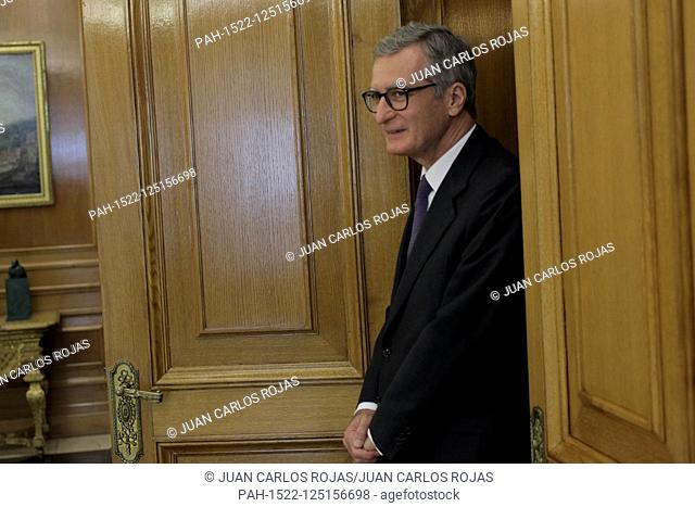 Madrid Spain; 03/10/2019.- Felipe VI King of Spain receive in audience delegation of the Congress of the United States of America