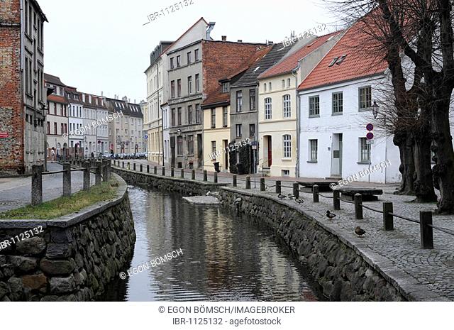 Old town quarter of Wismar, Mecklenburg-Western Pomerania, Germany, Europe