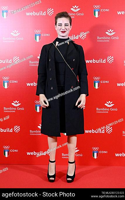 Bebe Vio at event created in support of the 'I take care of you' campaign, for the creation of the Pediatric Palliative Care Center at the Bambino Gesu'...