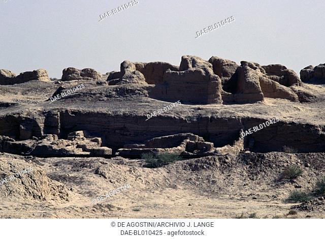 View of the Tepe Hissar prehistoric site, Damghan, Iran, 3rd-2nd millennium BC