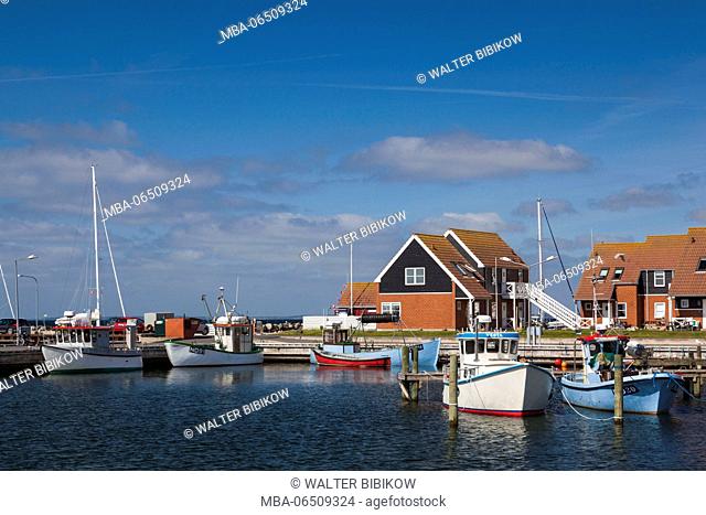 Denmark, Mon, Klintholm Havn, harbor view